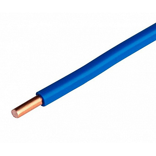 Силовой провод плоский ПУВ 1 х 2,5 мм на отрез, синий