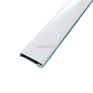 Заглушка-рельса пластиковая, 558 мм, белая