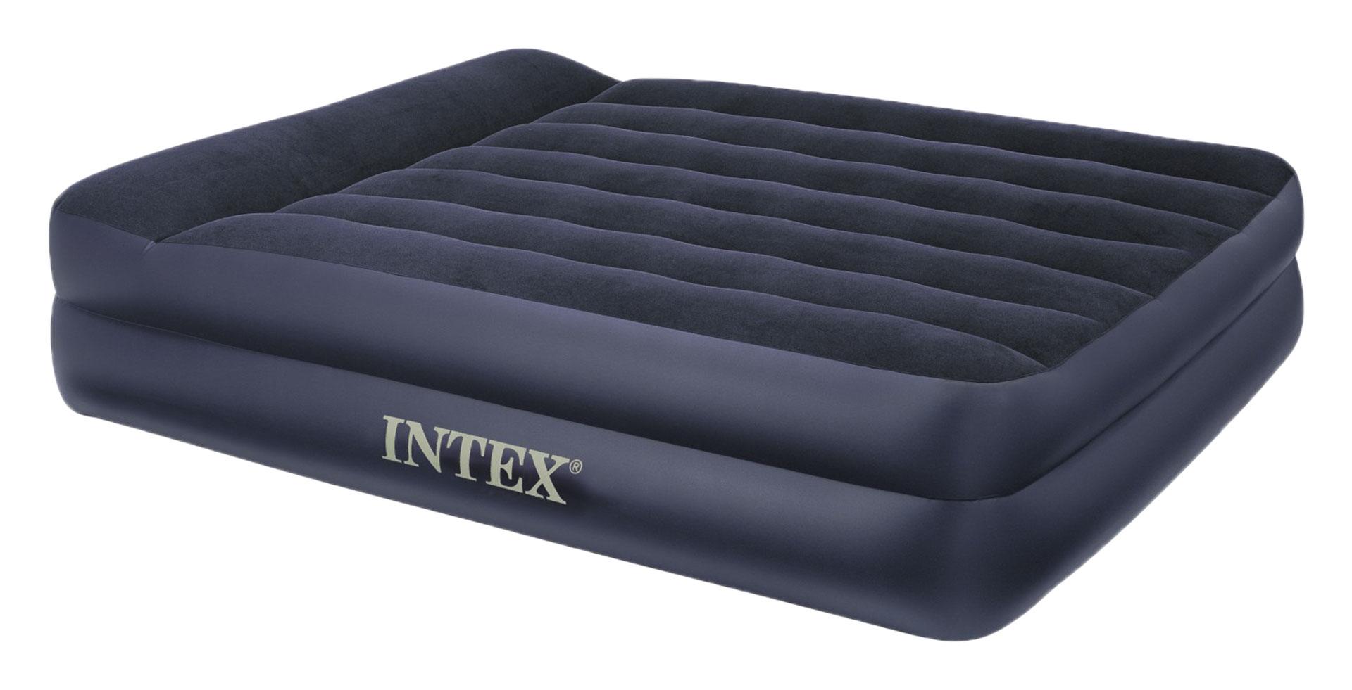 Купить надувной матрас 2 2. Кровать надувная Intex 66720. 66702 Intex. Intex 64124. Надувная кровать Intex 64124.
