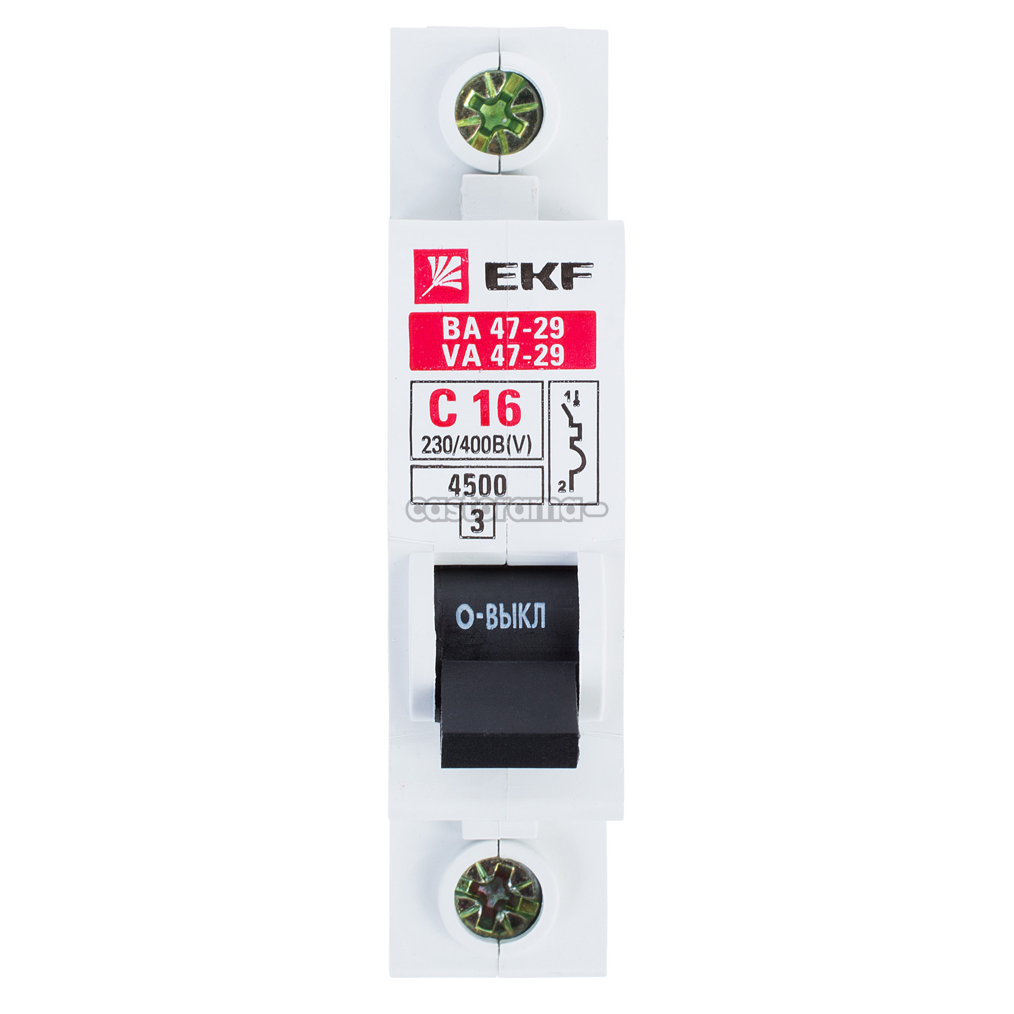 Выключатель автоматический Ekf mcb4729-1-16C 1 полюс 16А купите по .