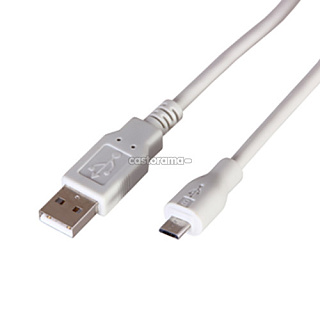Кабель USB/microUSB 3 м, серый
