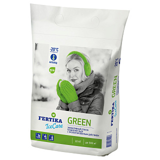 Противогололедный реагент Fertika Green Icecare 10 кг