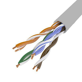 Интернет кабель Electraline FTP 10 м, серый