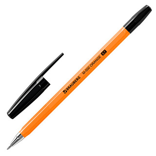 Ручка шариковая BRAUBERG M-500, черная, 0,35 мм
