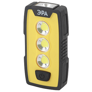 Фонарь ручной ЭРА Практик RB-802 IP65 LED, черно-желтый