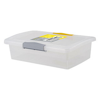 Ящик для хранения Branq, 25,5 х 17 х 7 см, 1,9 л, желто-серый