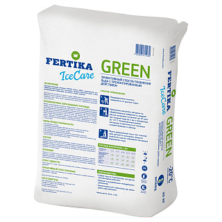 Противогололедный реагент Fertika Green Icecare 20 кг