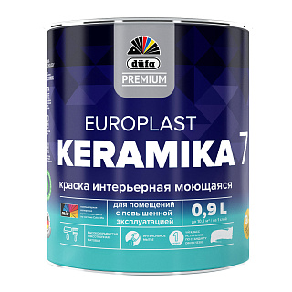 Краска Dufa Europlast Keramika 7, база 3, база под колеровку, 0,9 л