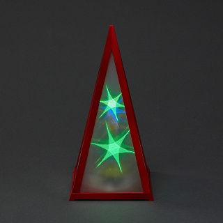 Фигура светодиодная Голограмма Звезда в красном фонаре