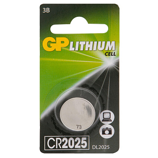 Батарейка литиевая GP CR2025, 1 шт.
