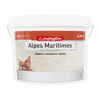 Покрытие структурное L'Impression Alpes-Maritimes 150-168, "ломаный" камень, 8,3 л