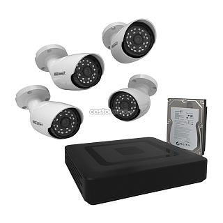 Комплект видеонаблюдения уличный цилиндрический Proconnect 45-0411