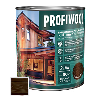Защитно-декоративное покрытие для древесины PROFIWOOD палисандр 2.3 кг