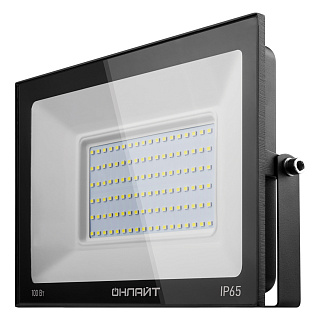 LED-прожектор Онлайт 4000К 100 Вт IP65, черный