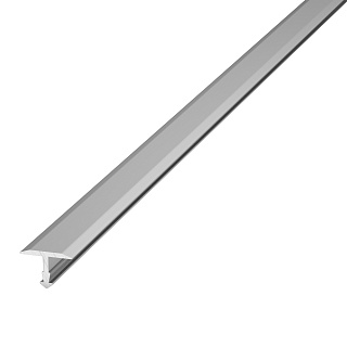 Профиль для плитки алюминиевый Т-образный ЛУКА, 2700 х 9 х 13 мм, серебристый