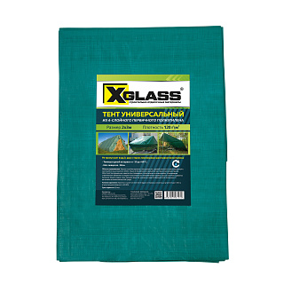 Тент сроительный X-Glass, 2 х 3 м, зеленый