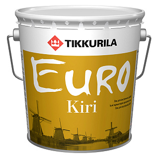 Лак паркетный алкидно-уретановый Tikkurila Euro Kiri EP, полуматовый, 2,7 л