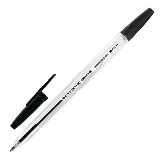 Ручка шариковая STAFF C-51, черная, 0,5 мм