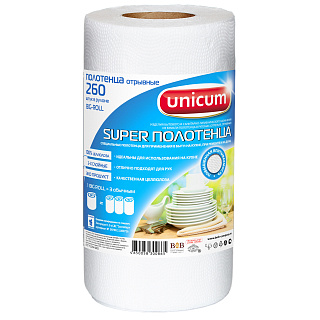 Бумажные полотенца Unicum, 20,3 х 22 см, 260 листов