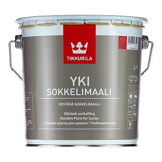 Краска для цоколя Tikkurila YKI, база под колеровку, 2,7 л