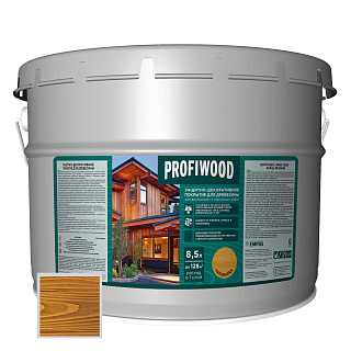 Защитно-декоративное покрытие для древесины PROFIWOOD калужница 8 кг