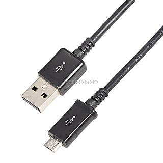 Кабель USB/microUSB 1 м, черный