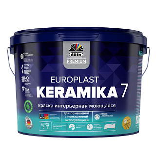 Краска Dufa Europlast Keramika 7, база 3, база под колеровку, 9 л