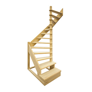 Лестница межэтажная деревянная Лесенка ЛЕС-01-У универсальная