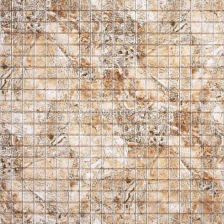 Панель ПВХ Регул Декопан Мозаика Беж серебро, бежевая, 957 х 480 х 0,4 мм