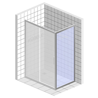 Боковая панель 19R.80.CLN.BLM, прозрачное стекло, 80 х 200 см