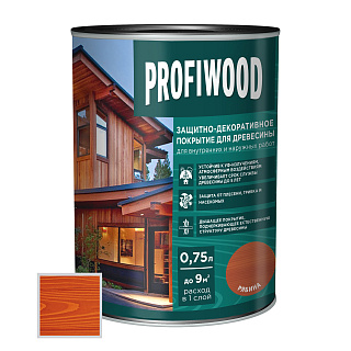 Защитно-декоративное покрытие для древесины PROFIWOOD рябина 0.7 кг