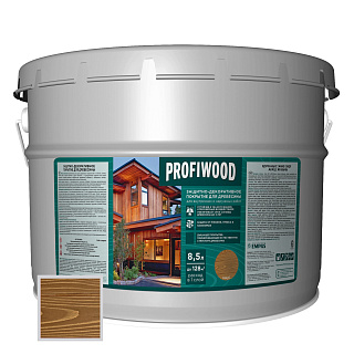 Защитно-декоративное покрытие для древесины PROFIWOOD орех 8 кг