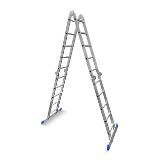 Лестница-трансформер LadderBel алюминиевая, 4 Х 5 ступеней