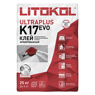 Клей для плитки LITOKOL K17 (класс C1), 25 кг