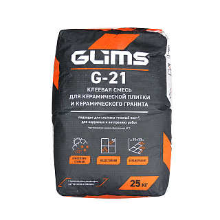 Клей для плитки Glims G-21, 25 кг