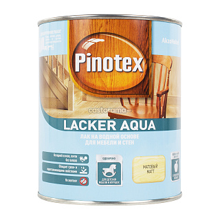 Лак матовый Pinotex Lacker Aqua 10, бесцветный, 1 л