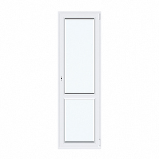 Дверь балконная ПВХ левая 680 х 2140 мм, белая