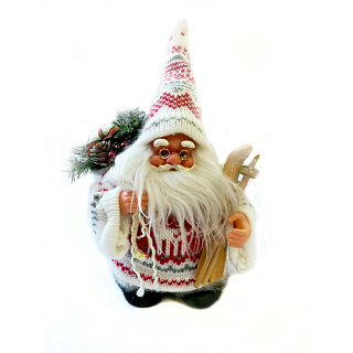 Фигурка новогодняя Дед мороз с подарками 18 см