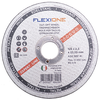Круг отрезной по металлу Flexione 125 х 2,5 х 22 мм