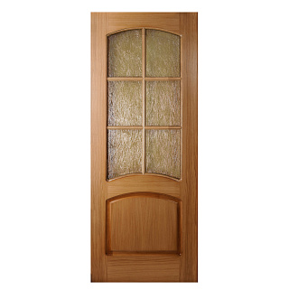 Дверь межкомнатная со стеклом Belwooddoors Наполеон 700 х 2000 мм, дуб