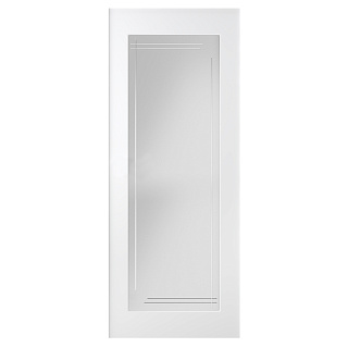 Дверь межкомнатная со стеклом Belwooddoors Кремона 600 х 2000 мм, белая