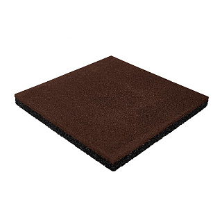 Плитка тротуарная резиновая Vitolit 500 х 500 х 30 мм, пуансон, коричневая