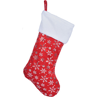 Рождественский носок 42 см красный