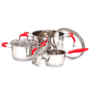 Набор кухонной посуды Attribute Steel Fancy, 6 предметов