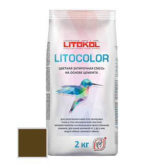 Затирка цементная LITOKOL LITOCOLOR L.26 какао, 2 кг