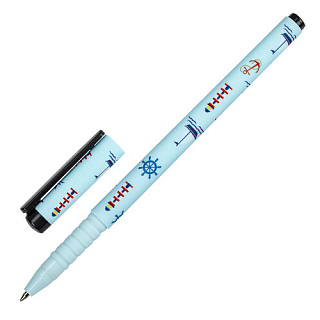 Ручка шариковая BRAUBERG SOFT TOUCH GRIP, синяя, 0,35 мм