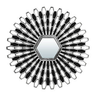 Зеркало QWERTY Лимож, D250 мм, серебро, пластик/стекло
