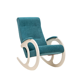 Кресло-качалка модель 3 580х870х1040 дуб шампань/голубой