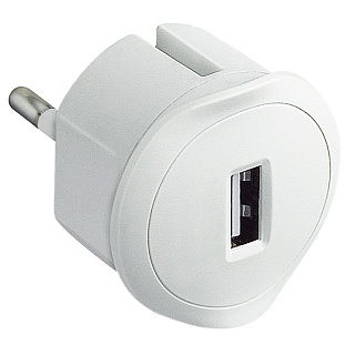 Зарядное устройство USB Legrand 050680, белое