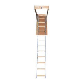 Лестница чердачная складная комбинированная Лесенка, 12 ступеней